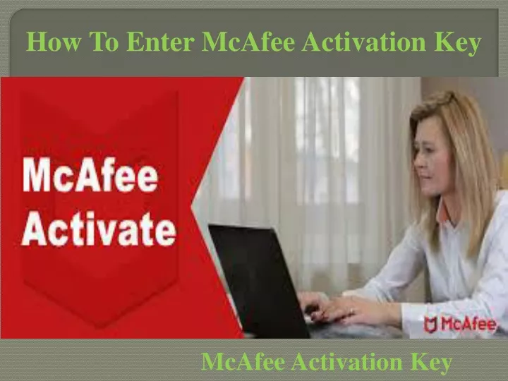 how to enter mcafee activation key