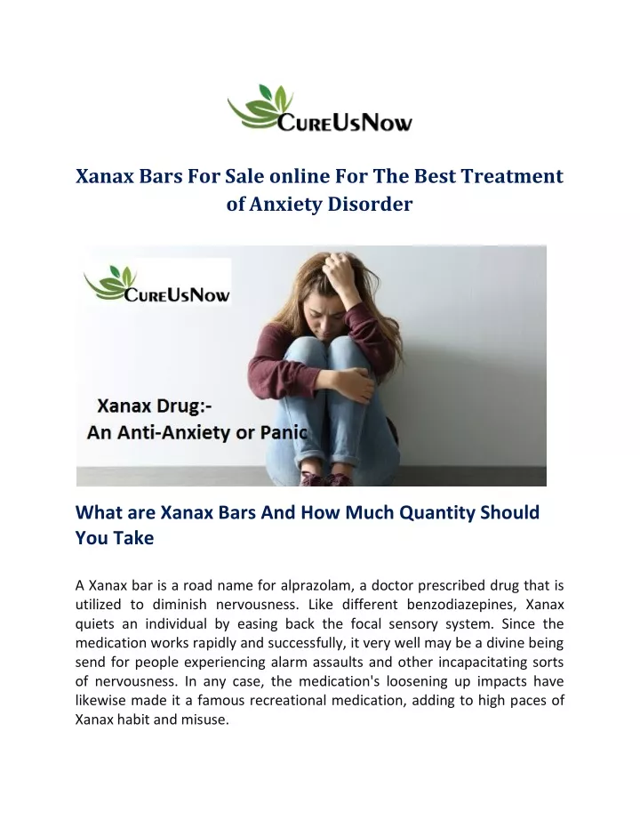 xanax bars for sale online for the best treatment