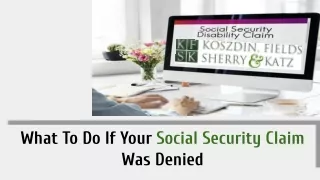 what to do if your social security claim