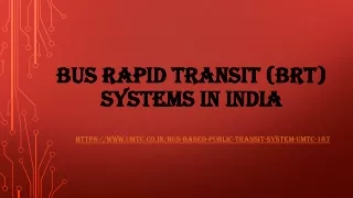 bus rapid transit brt systems in india
