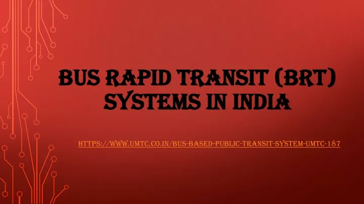 bus rapid transit brt systems in india