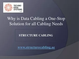 why is data cabling a one stop solution for all cabling needs