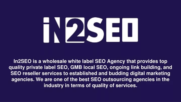 in2seo is a wholesale white label seo agency that