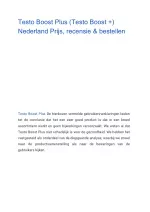 Testo Boost Plus (Testo Boost  ) Nederland Prijs, recensie & bestellen - slide 1