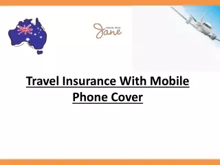 Mobile Phone Travel Insurance