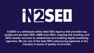 in2seo is a wholesale white label seo agency that