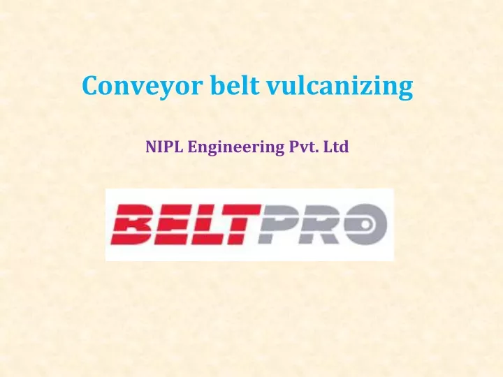 conveyor belt vulcanizing nipl engineering pvt ltd