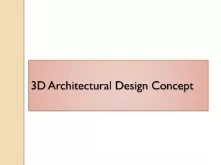 3d architectural design concept