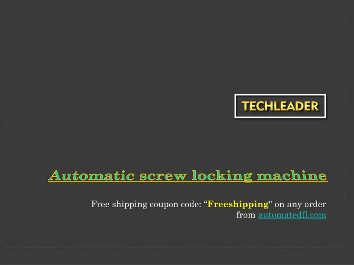 automatic screw locking machine