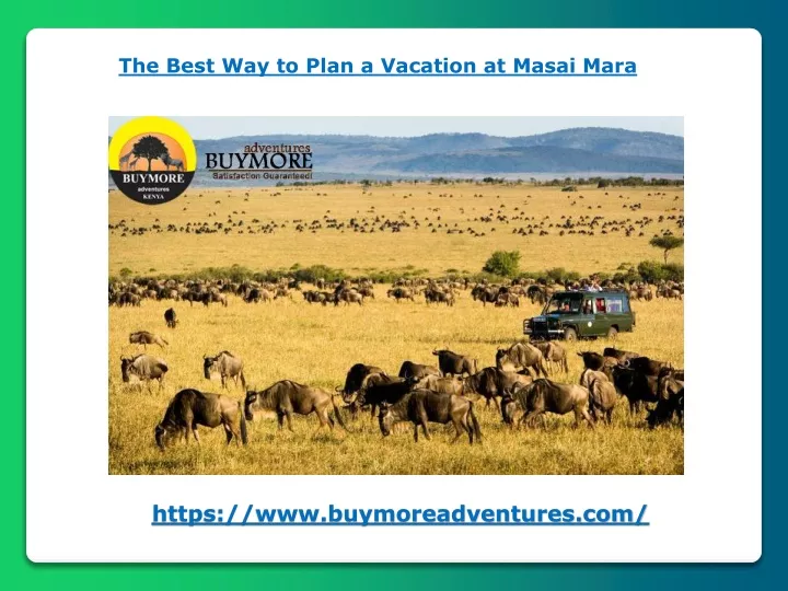 the best way to plan a vacation at masai mara