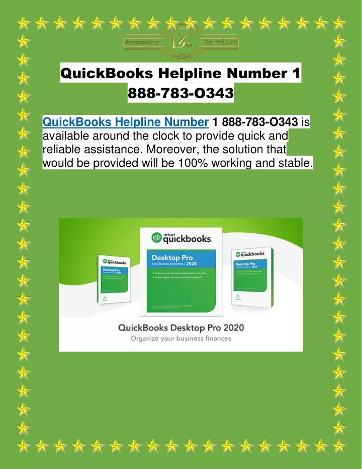 quickbooks helpline number 1 888 783 o343