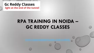 rpa training in noida gc reddy classes