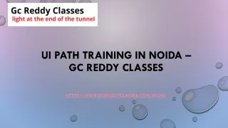 ui path training in noida gc reddy classes