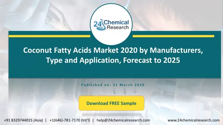 coconut fatty acids market 2020 by manufacturers