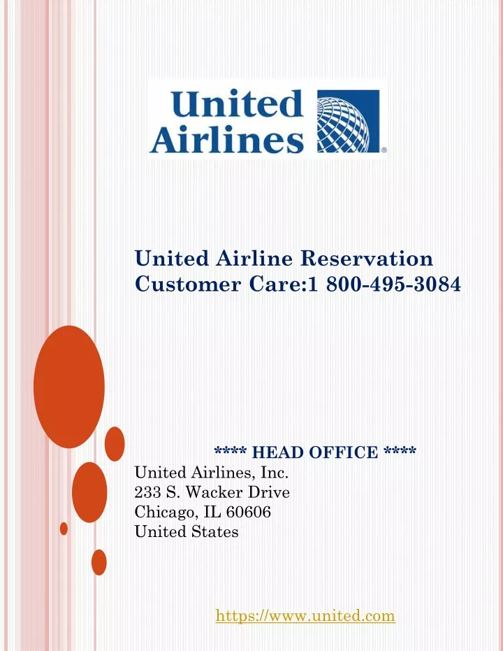 united airline reservation customer care
