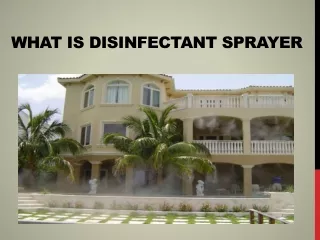 What is Disinfectant Sprayer
