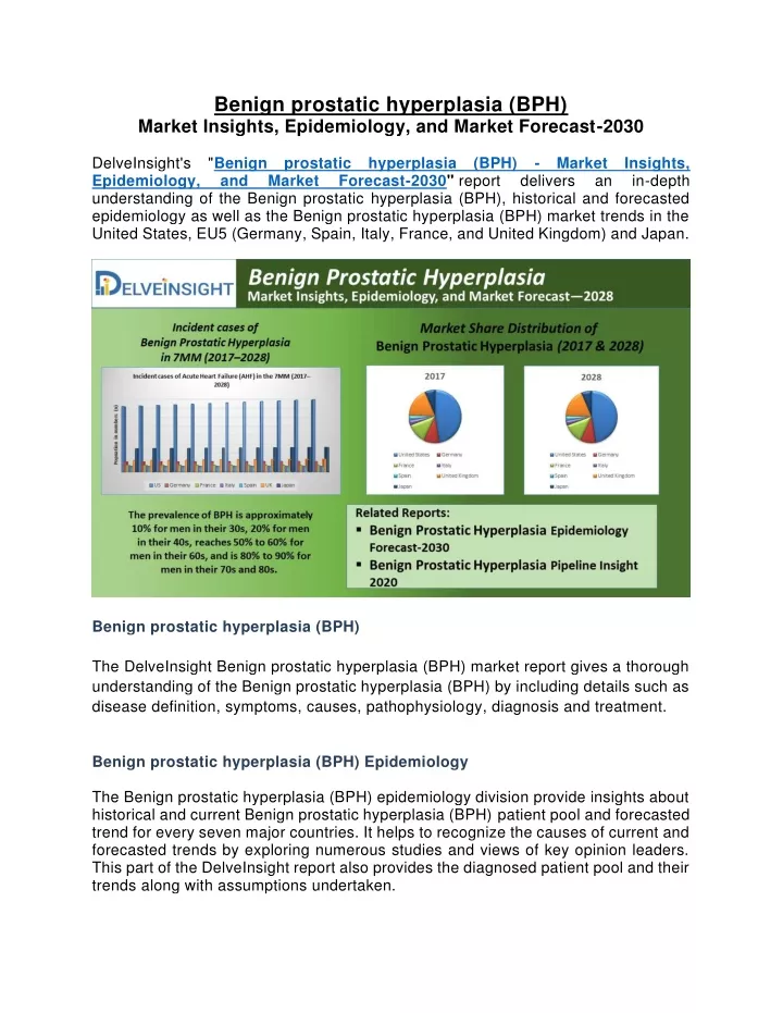 benign prostatic hyperplasia bph market insights