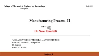 Manufacturing Process - 2
