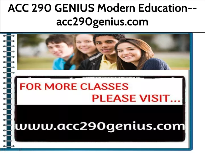 acc 290 genius modern education acc290genius com