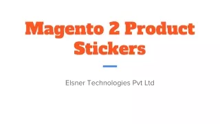 magento 2 product stickers
