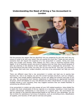 understanding the need of hiring a tax accountant