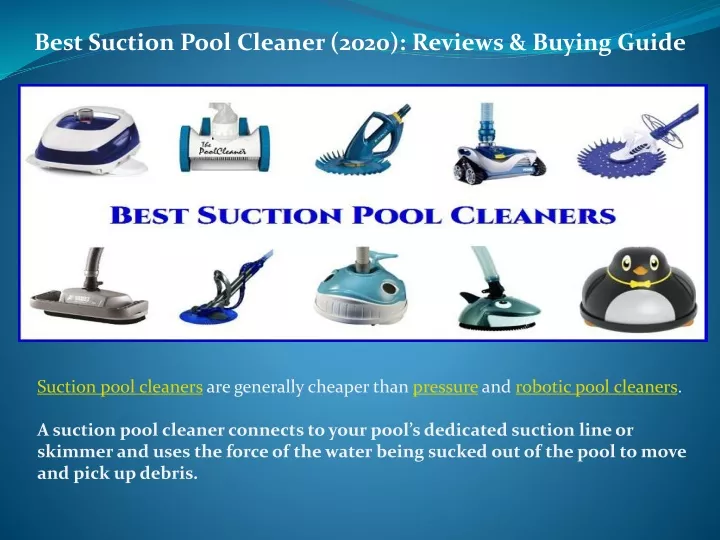best suction pool cleaner 2020 reviews buying