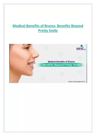 Medical Benefits of Dental Braces