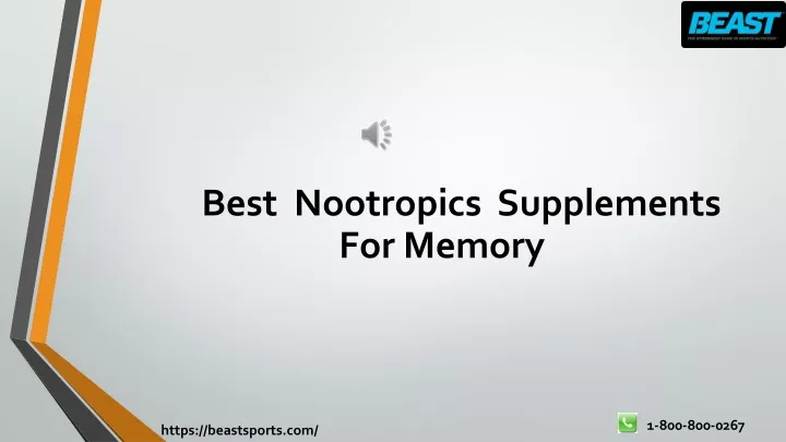 best nootropics supplements for memory