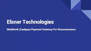 MobiKwik (Zaakpay) Payment Gateway for WooCommerce
