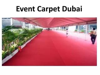 event carpet dubai