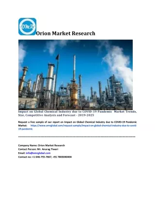Impact on Global Chemical Industry due to COVID-19 Pandemic  Market Trends, Size, Competitive Analysis and Forecast - 20