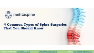 clinical secretary 44 785 0211939 www mehtaspine