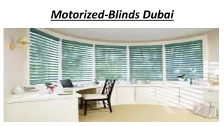 motorized blinds dubai