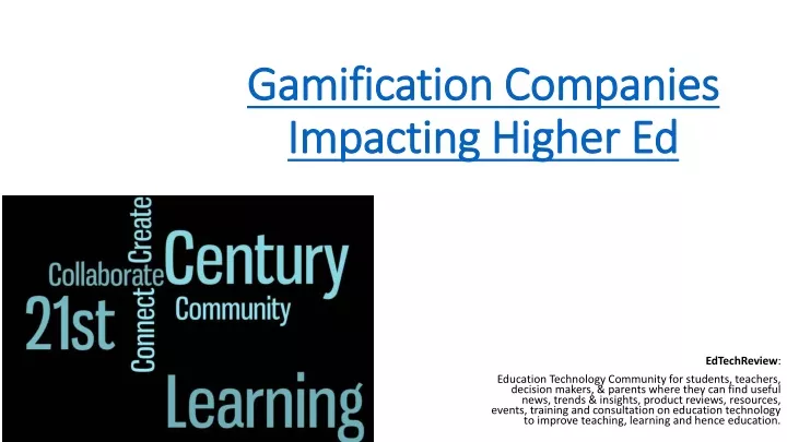 gamification companies impacting higher ed