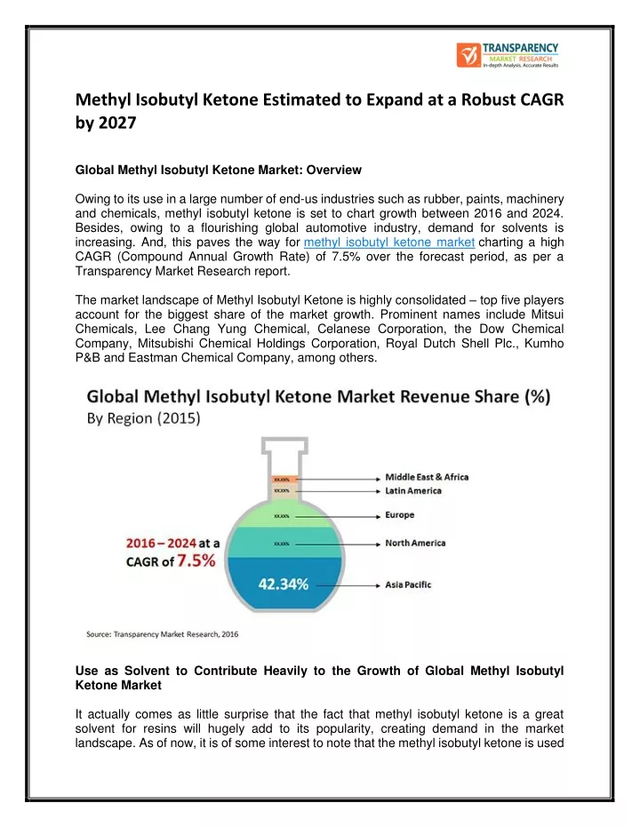 methyl isobutyl ketone estimated to expand