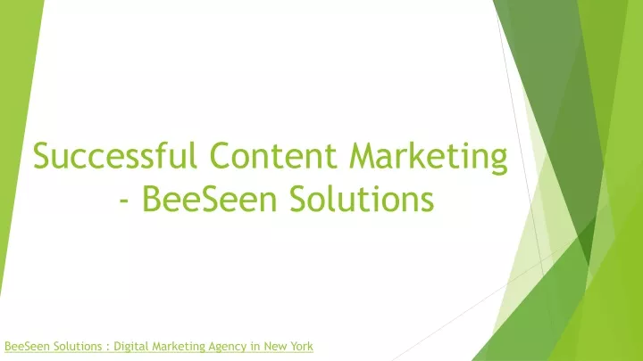 successful content marketing beeseen solutions