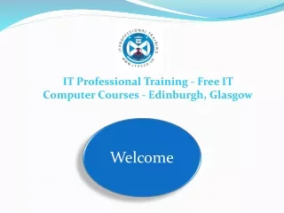 it professional training free it computer courses