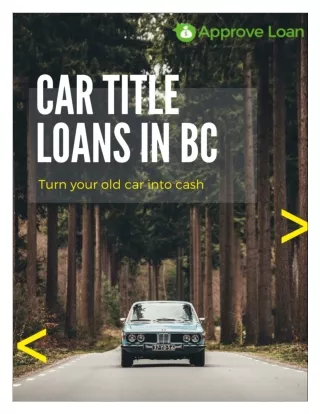 Car Title Loans in BC can help you To Overcome Your Financial Stress