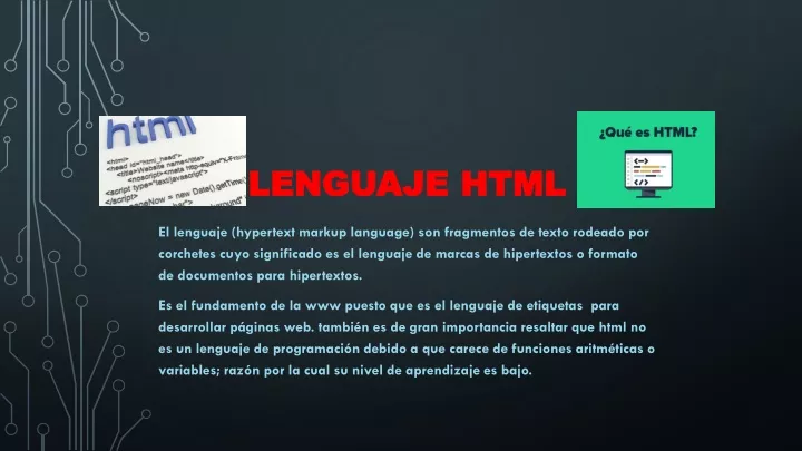 lenguaje html