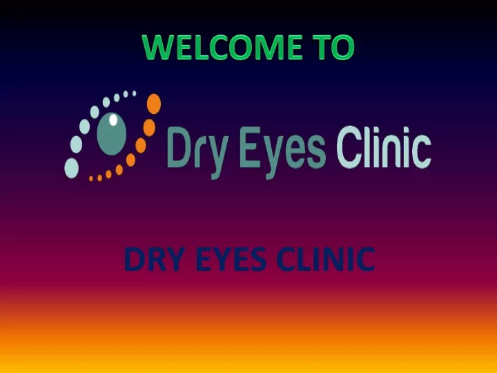 dry eyes clinic