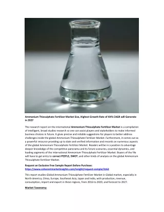 ammonium thiosulphate fertilizer market size
