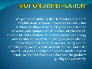 MOTION AMPLIFICATION - Vibe.FX