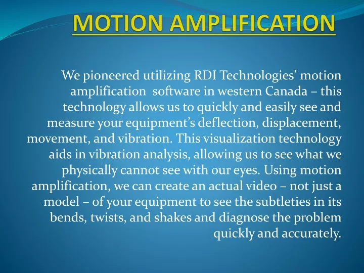 motion amplification