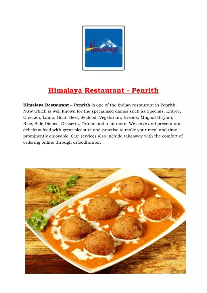 himalaya restaurant penrith