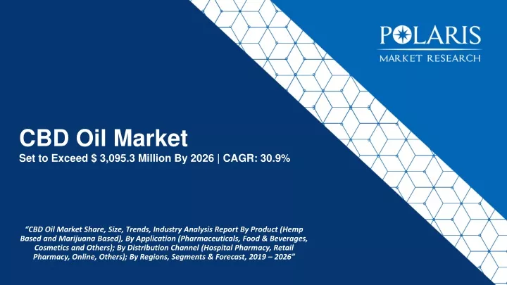 cbd oil market set to exceed 3 095 3 million by 2026 cagr 30 9