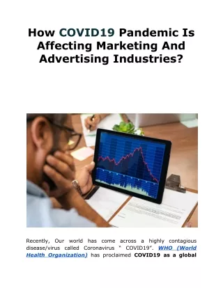 how covid19 pandemic is affecting marketing