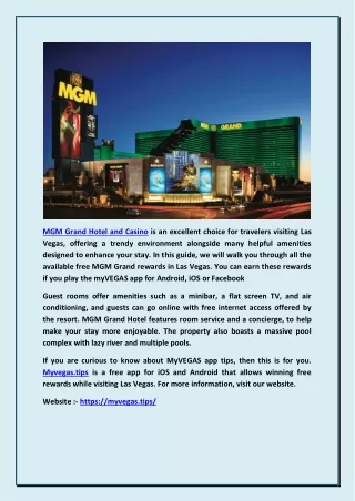 MGM Grand Las Vegas-myvegas.tips