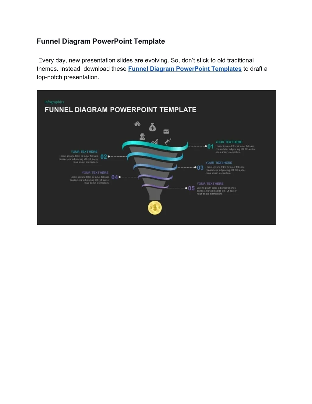 PPT - Funnel Diagram PowerPoint Template PowerPoint Presentation, free ...