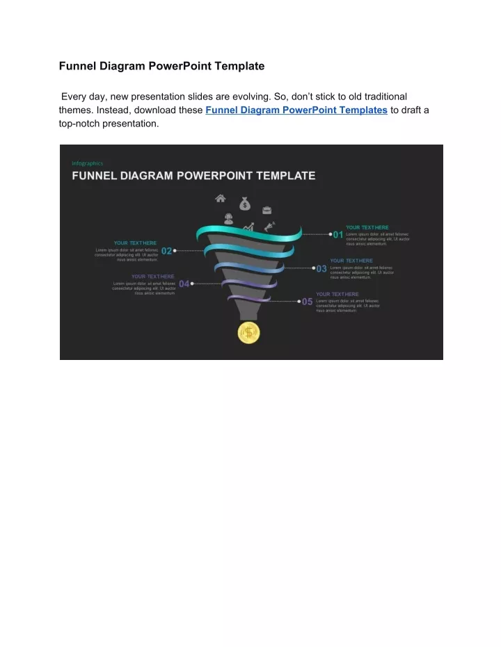 funnel diagram powerpoint template every