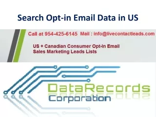 Search Opt-in Email Data in US for Business